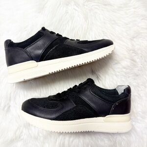 Everlane The Trainer Black Leather Sneakers 8.5 Womens NWOB